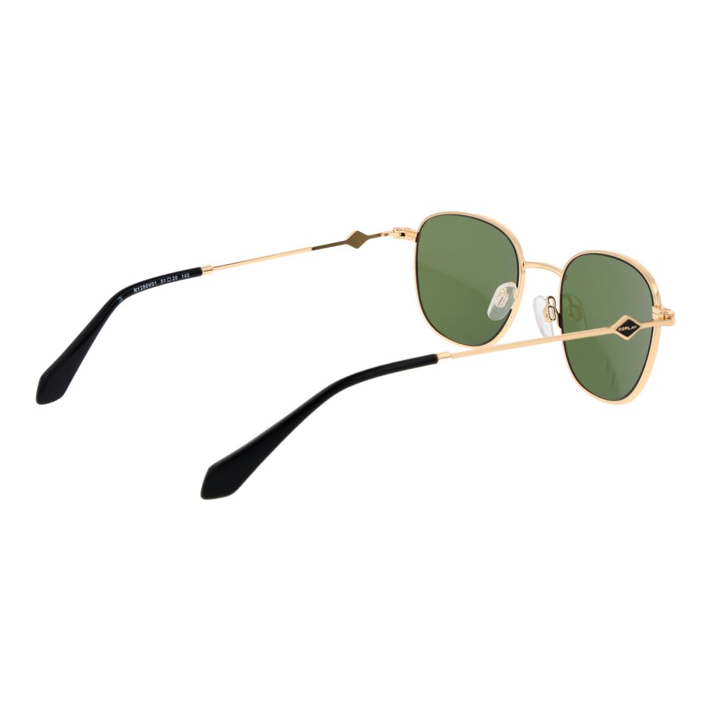 Replay Gold Metal Sunglasses