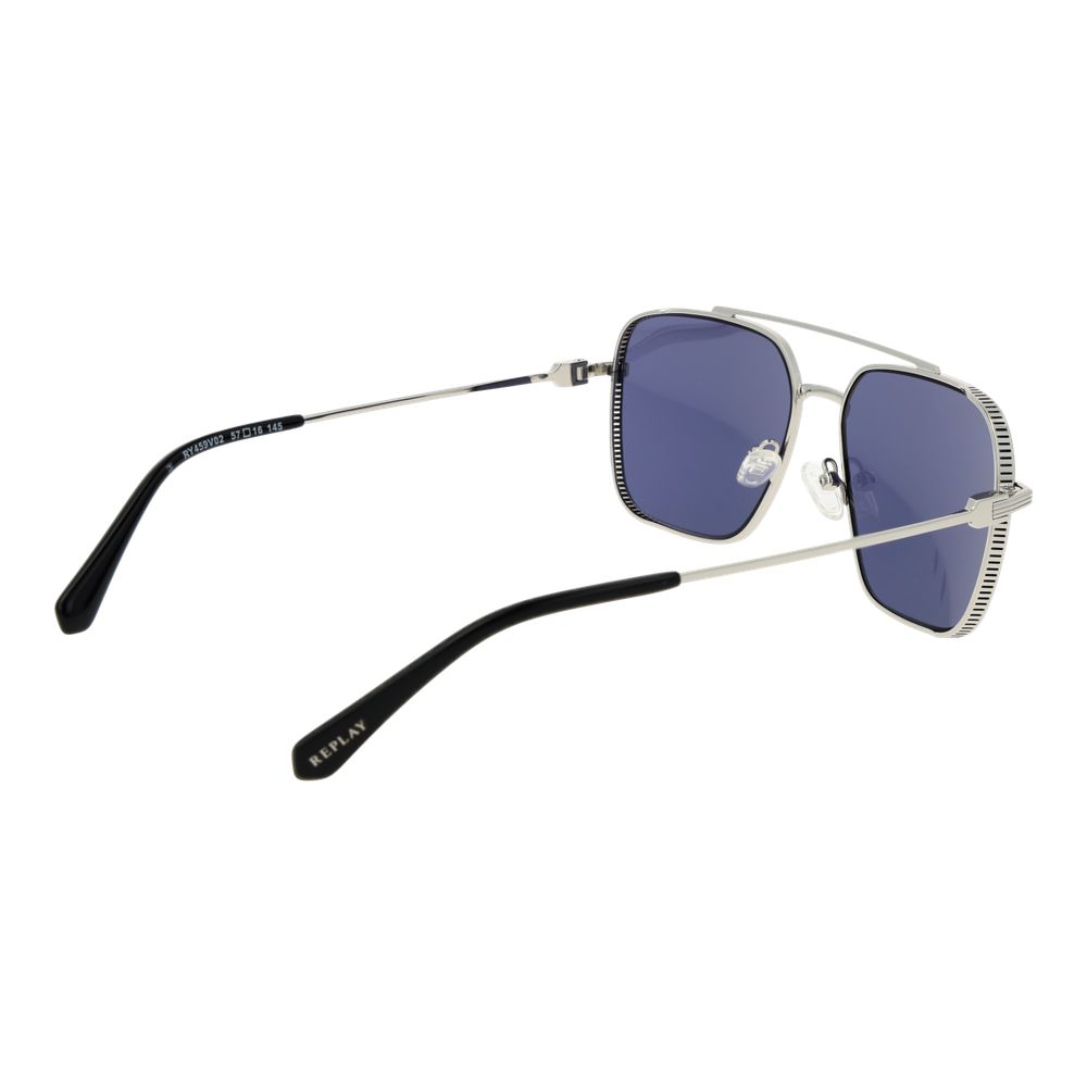 Replay Silver Metal Sunglasses