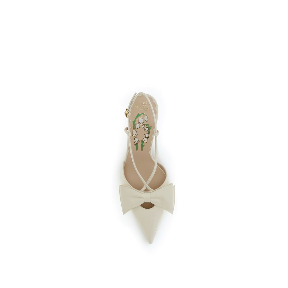 Valentino Garavani Beige Goatskin High Heel Pumps