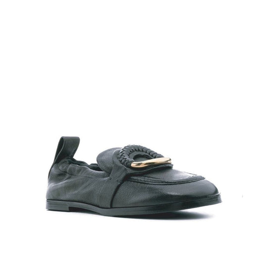See By Chloé Black Calfskin Moccassin