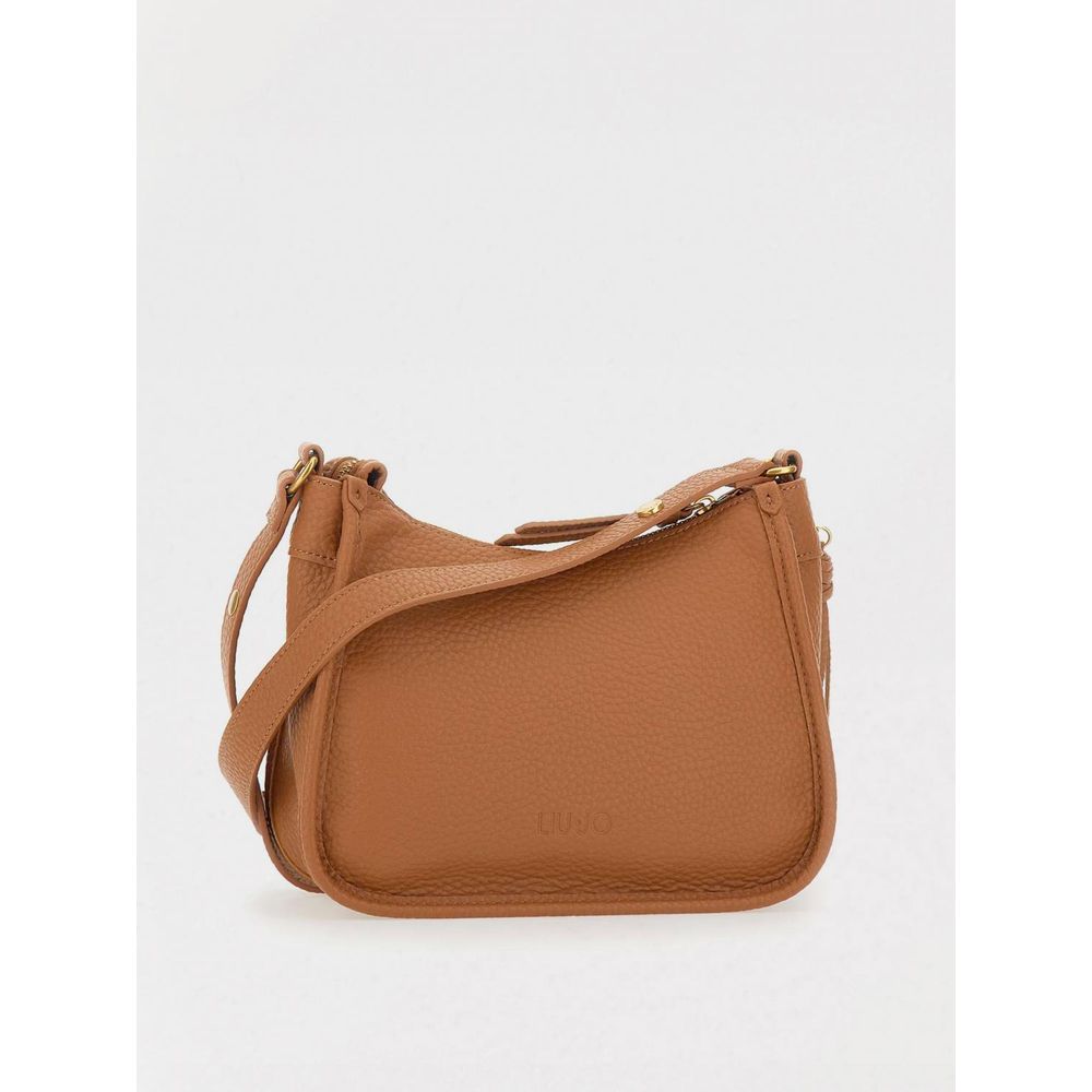 Liu Jo Brown Leather Crossbody Bag