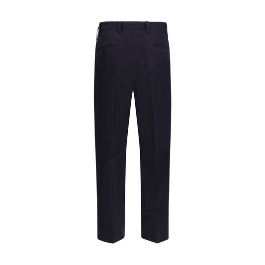 Prada Blue Cotton Casual Pants