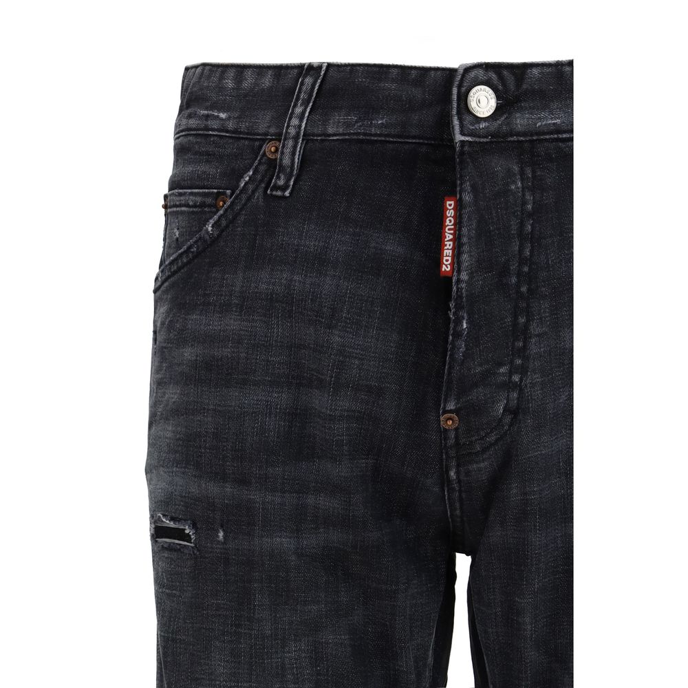 Dsquared² Black Cotton Jeans Denim