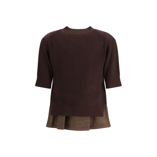 Sacai Blue Cotton Sweatshirt