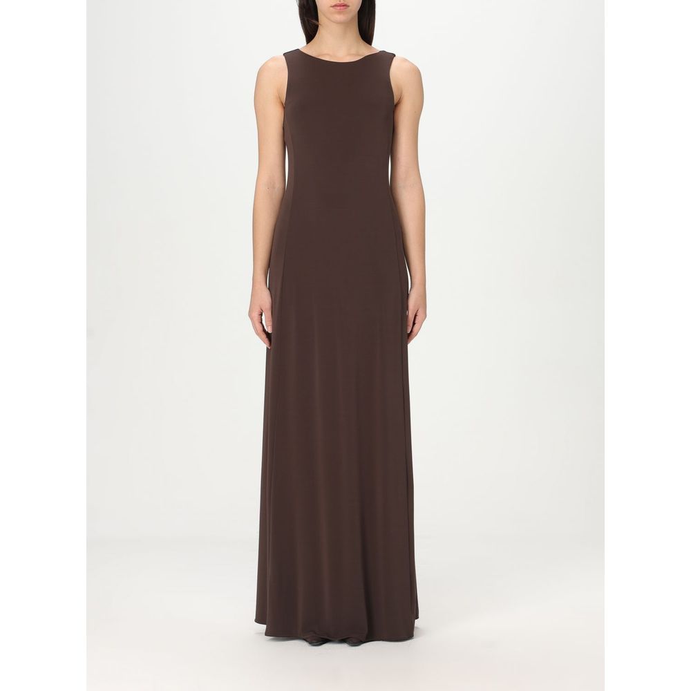 Max Mara Brown Jersey Casual Dress