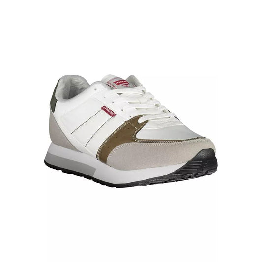 Carrera White Polyester Athletic Sneakers