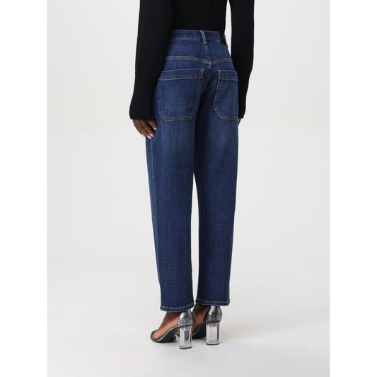 PINKO Blue Denim Straight-Leg Jeans