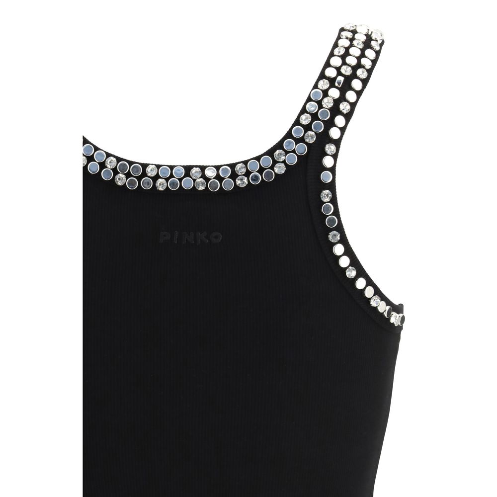 PINKO Black Cotton Top