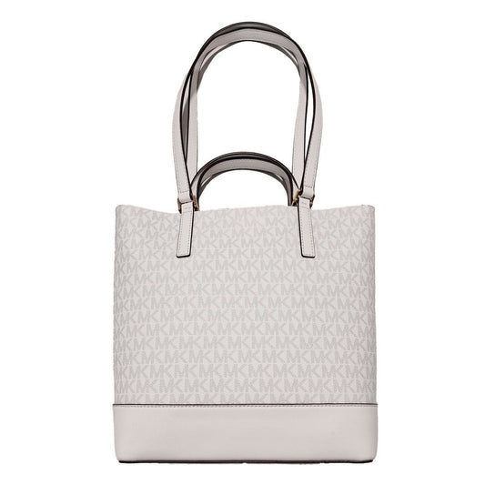 Michael Kors White Leather Tote Bag