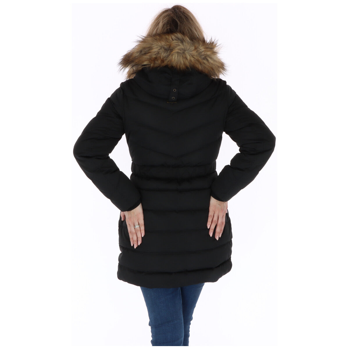 Pepe Jeans Black Polyester Coat