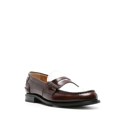 Church's Brown Calfskin Slip-On Loafers