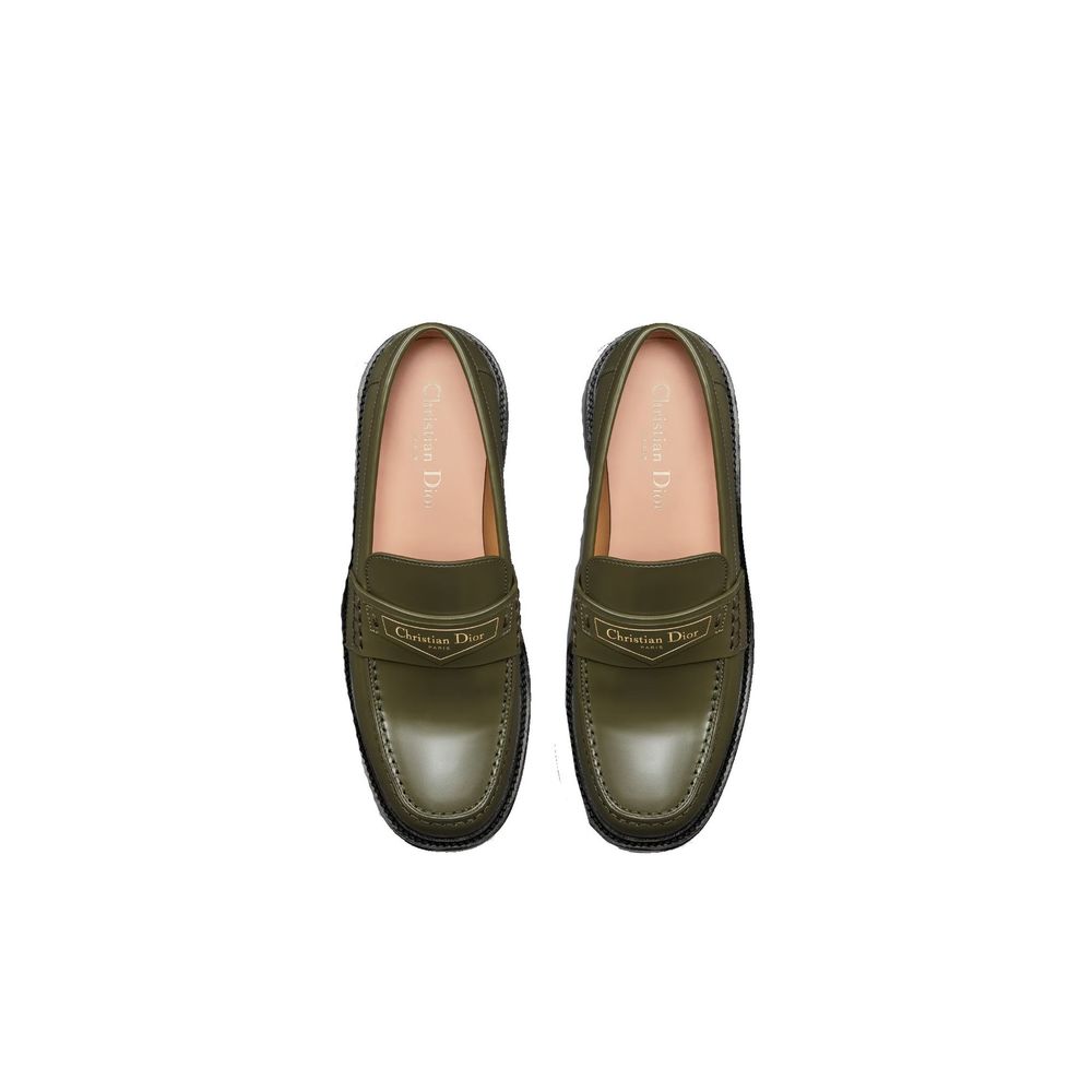 Dior Bicolor Calfskin Slip-On Loafers