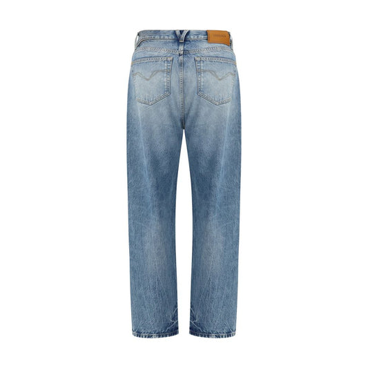 Versace Blue Cotton Jeans Denim