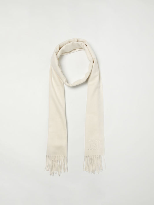 Max Mara White Cashmere Scarf