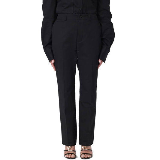 Saint Laurent Black Cotton Casual Pants