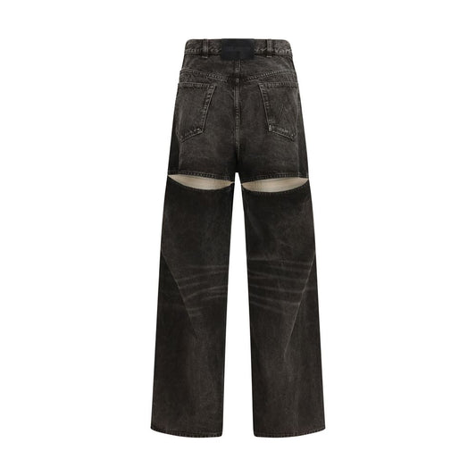 The Attico Black Cotton Jeans Denim
