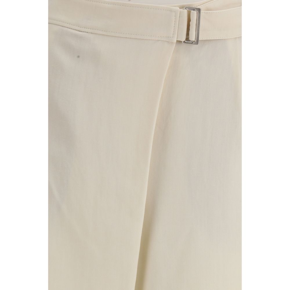 Brunello Cucinelli Beige Viscose Casual Pants