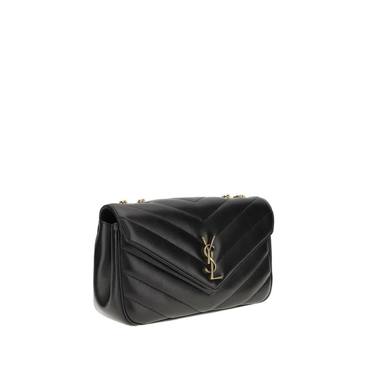 Saint Laurent Black Calf Leather Bos Taurus Shoulder Bag