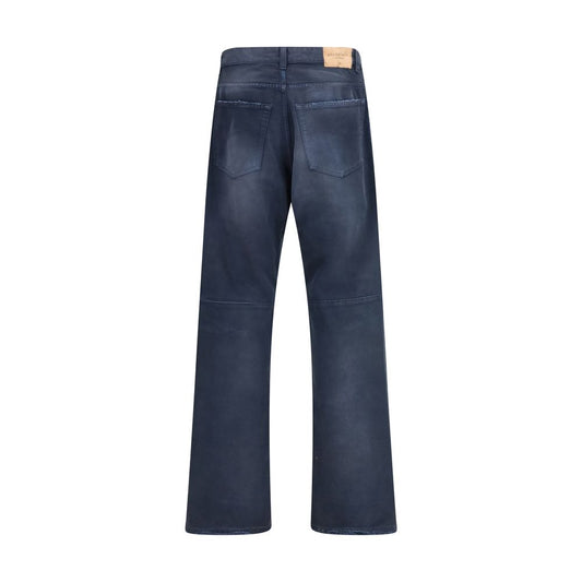 Balenciaga Blue Cotton Relaxed Fit Jeans