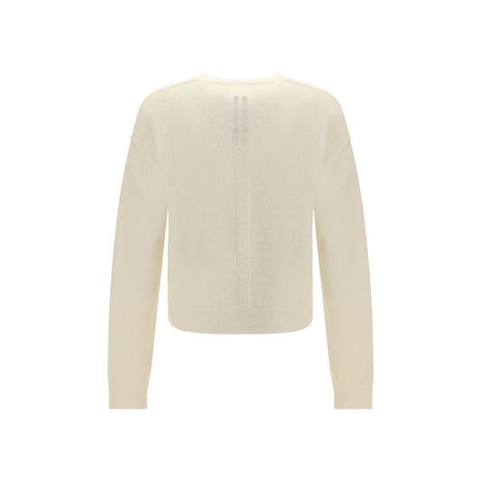 Rick Owens White Alpaca Vicugna Pacos Sweatshirt
