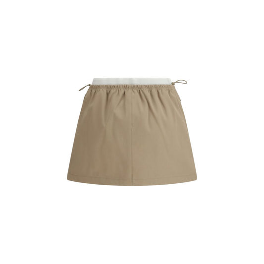 Alexander Wang Beige Cotton Mini Skirt