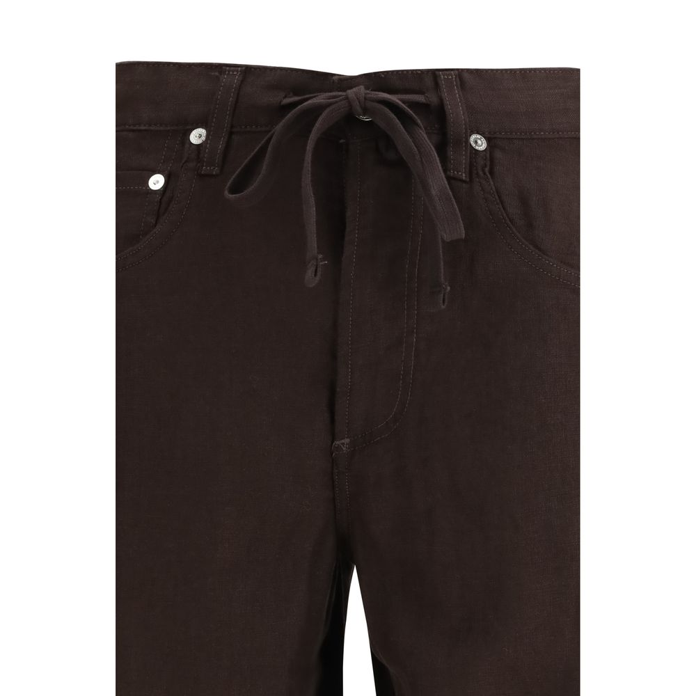 Citizens of Humanity Brown Linen Casual Pants