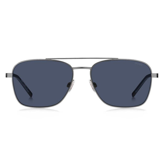 Hugo Boss Gray Metal Sunglasses