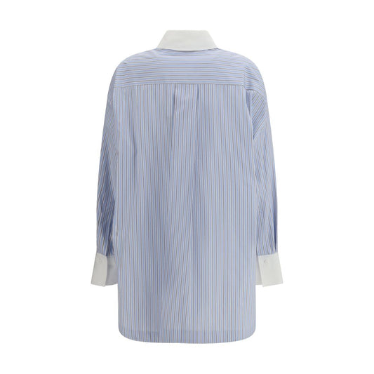 The Attico Blue Cotton Pattern Shirt