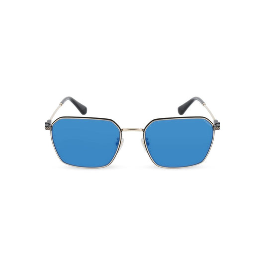 Police Gray Metal Sunglasses