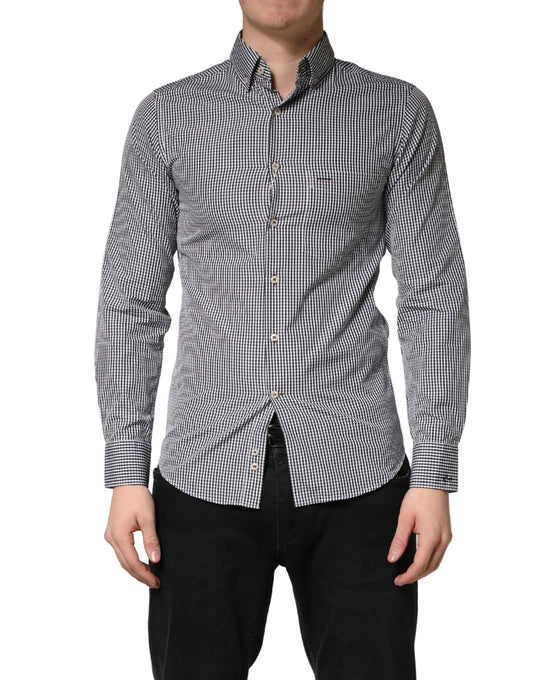 Paul & Shark Gray Cotton Long Sleeves Button Down Dress Shirt