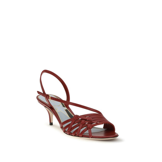 Valentino Garavani Multicolor Goatskin Strap-On Sandals