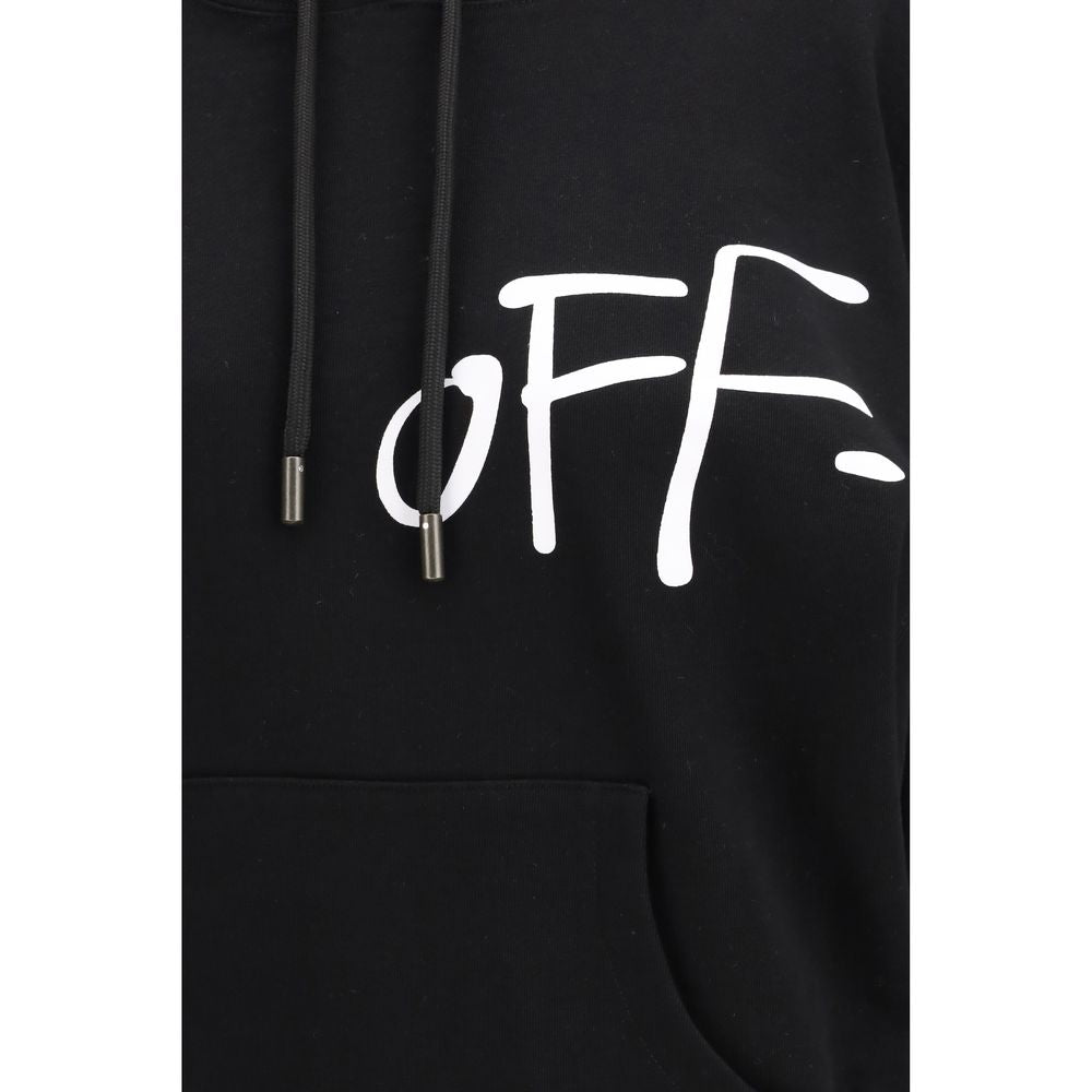Off-White Black Cotton Sweatshirt