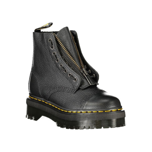 Dr. Martens Black Leather Unisex Ankle Boot