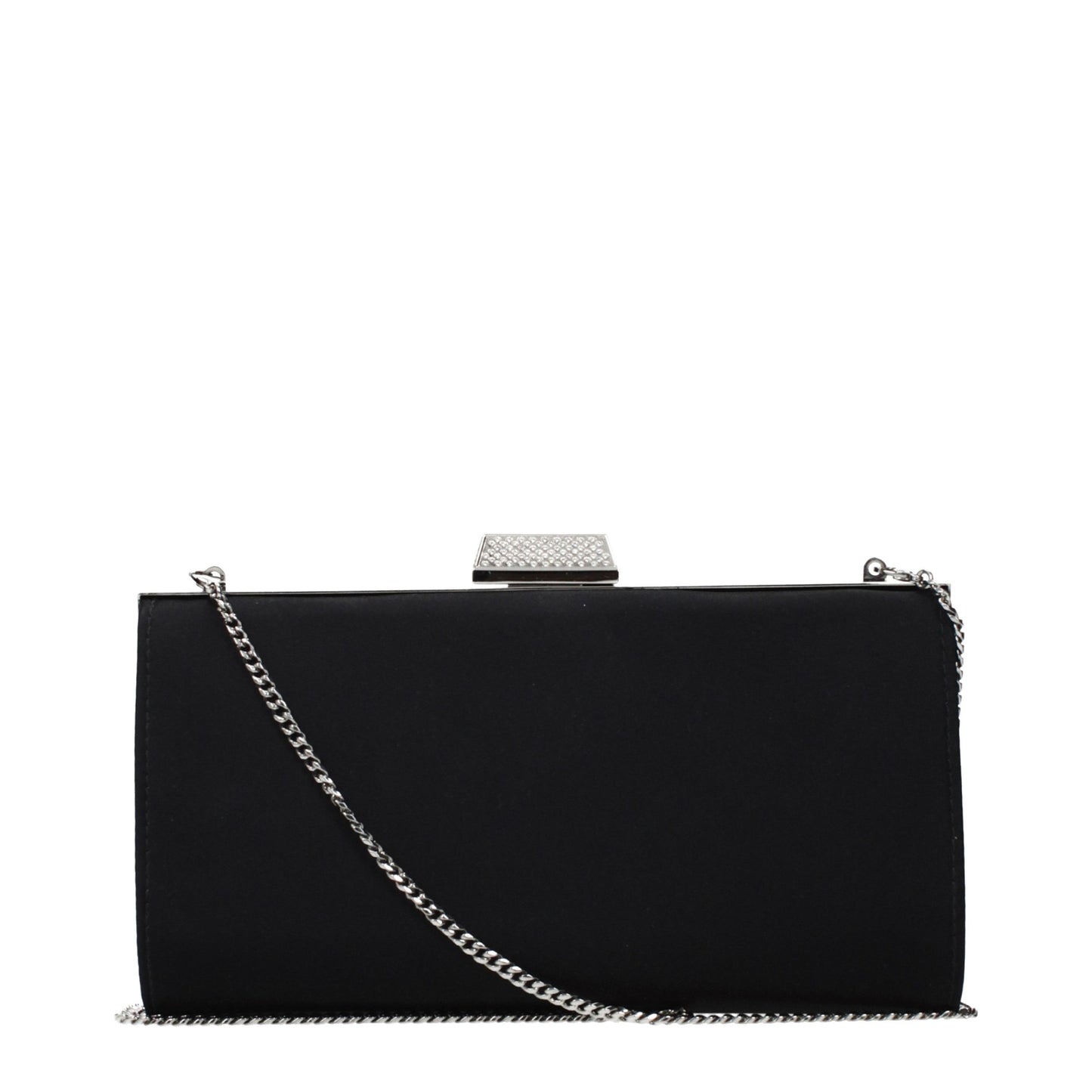 Jimmy Choo Black Satin Clutch Bag