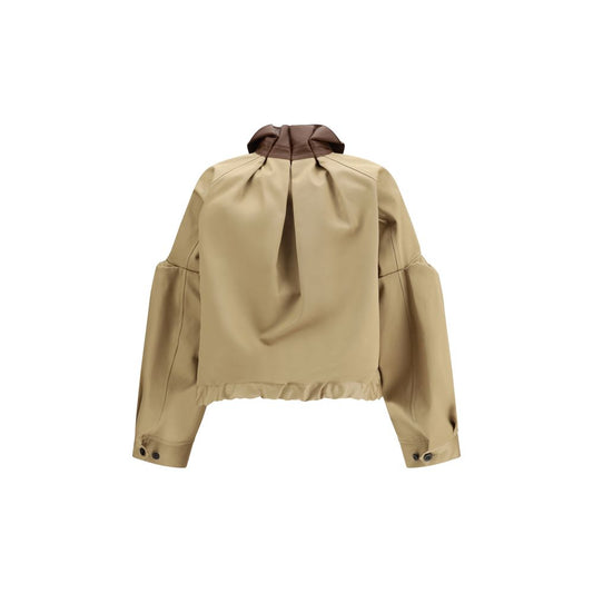 Sacai Beige Cotton Bomber