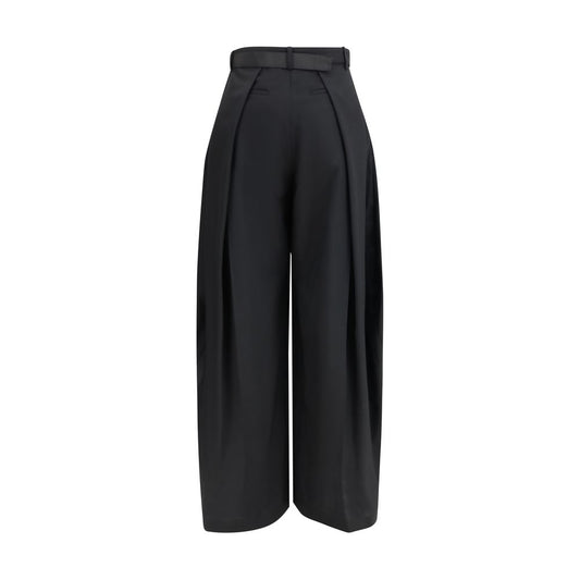 Sacai Black Polyester Casual Pants