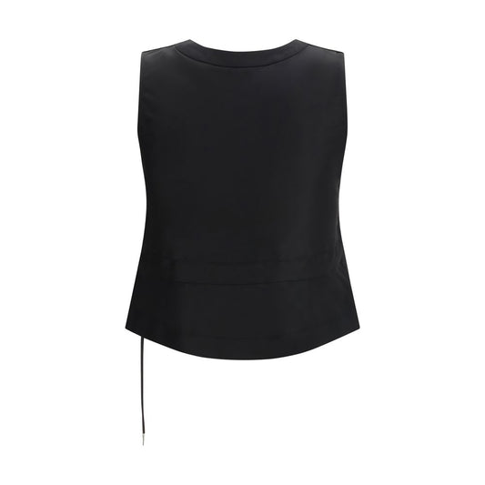 Sacai Black Polyester Waistcoat