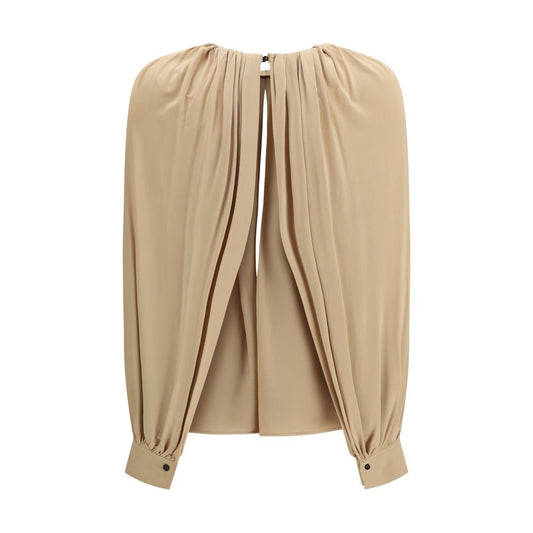 Ferragamo Beige Viscose Blouse