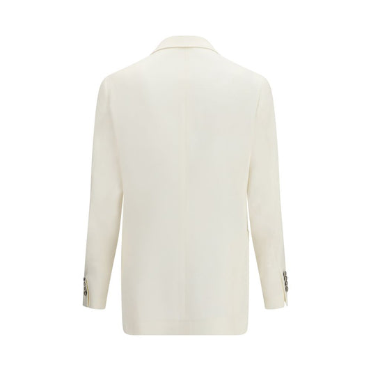 Brunello Cucinelli White Linen Blazer