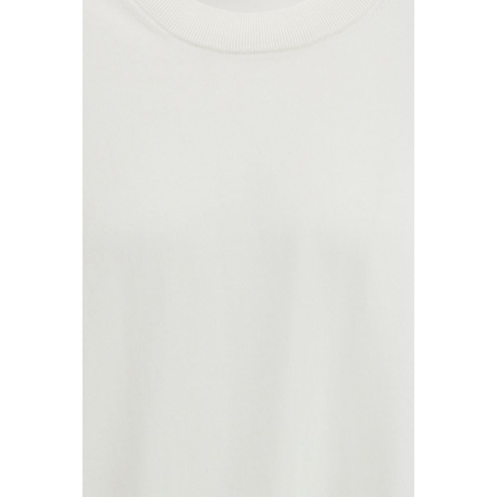 Laneus White Cotton T-Shirt