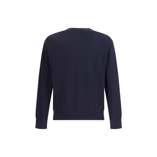 Laneus Blue Cotton Sweatshirt