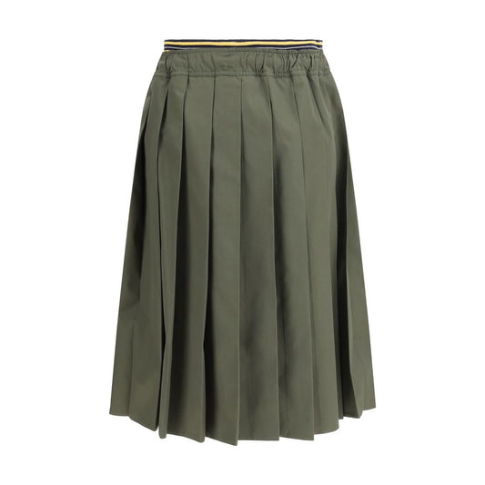 Prada Bicolor Polyester Midi Skirt