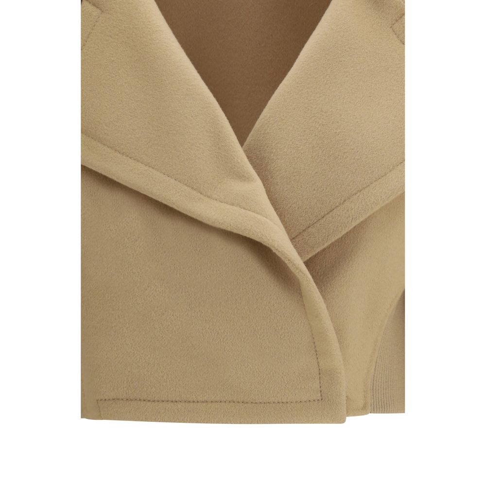 Max Mara Beige Fleece Wool Clothing