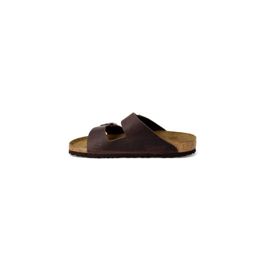 Birkenstock Brown Leather Slippers