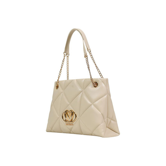 Love Moschino Beige Artificial Leather Handbag