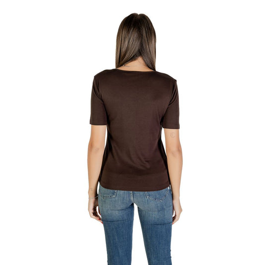 Street One Brown Cotton T-Shirt