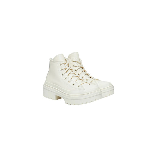 Converse White Recycled Leather High Heel Pumps