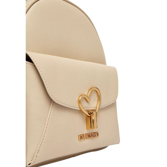 Love Moschino Beige Polyethylene Backpack