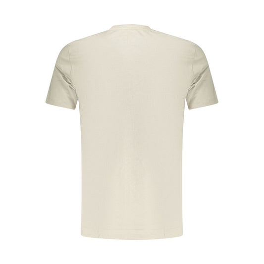 Hugo Boss Beige Cotton Men T-Shirt