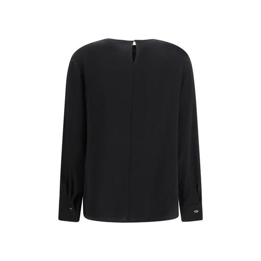 Max Mara Black Triacetate Blouse